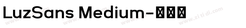 LuzSans Medium字体转换